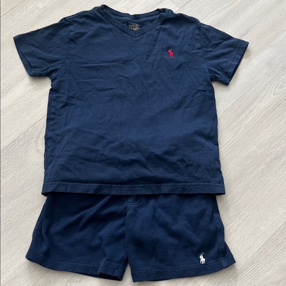 Ralph Lauren Navy Kids Matching Set